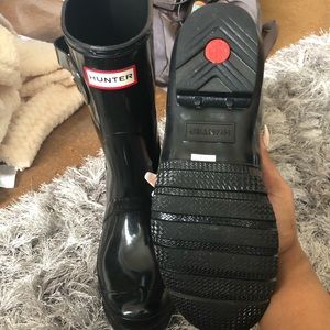 Short Glossy Hunter Boots